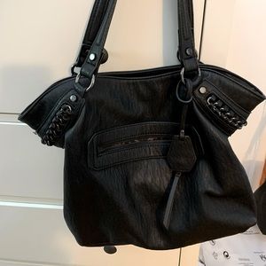Jessica Simpson Black Leather Purse